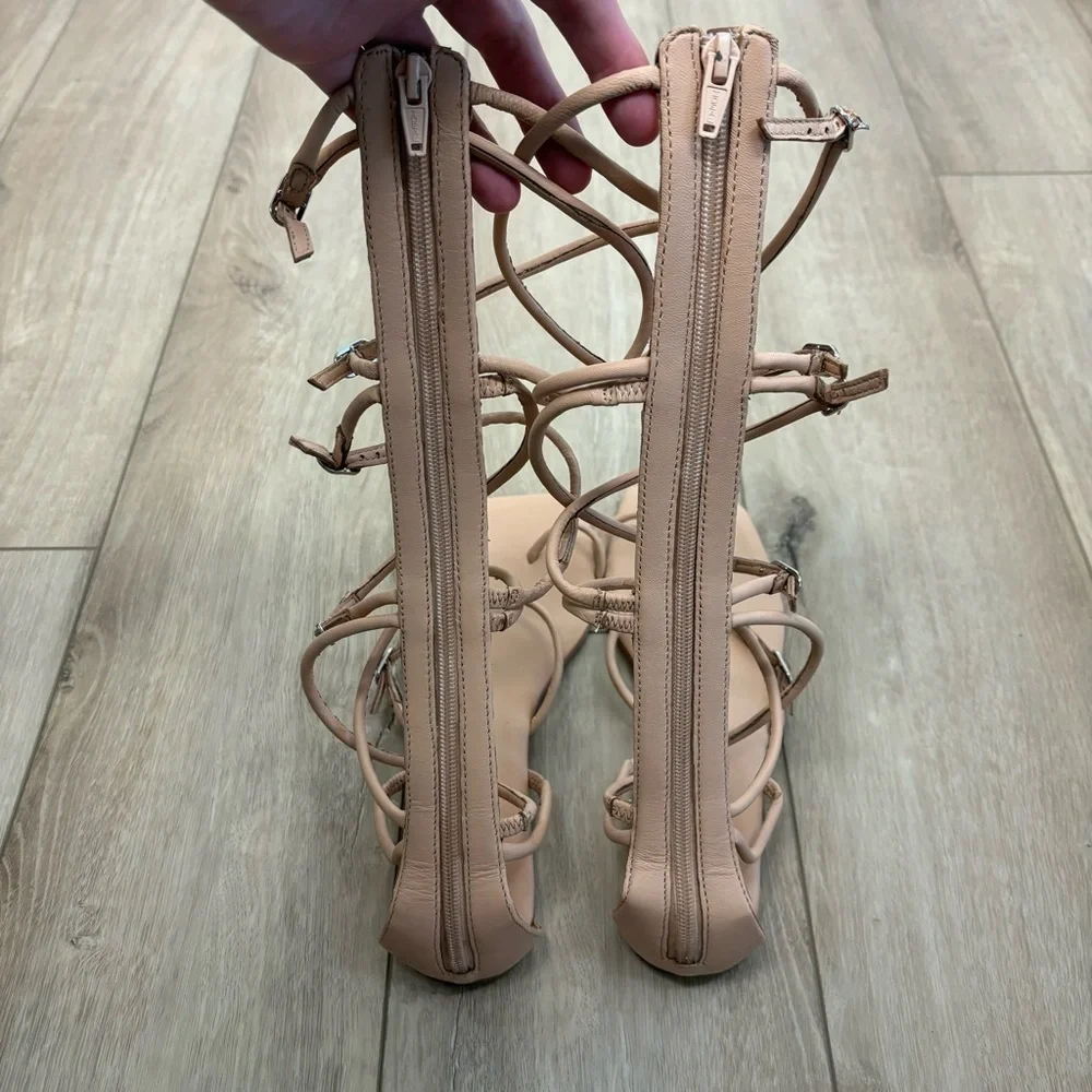 Jeffrey Campbell Gladia Sandal in Natural Size 10